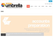 Tablet Screenshot of orangeumbrella.co.uk